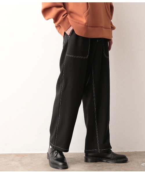 JUNRED（ジュンレッド）の「【セットアップ可能】ラスターツイルベイカーパンツ（その他パンツ・メンズ・ブラック/ダークブラウン・S/M/L）」の12枚目の写真