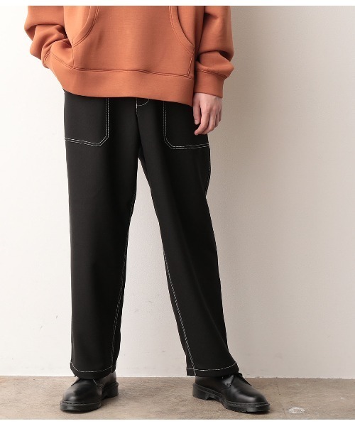 JUNRED（ジュンレッド）の「【セットアップ可能】ラスターツイルベイカーパンツ（その他パンツ・メンズ・ブラック/ダークブラウン・S/M/L）」の13枚目の写真