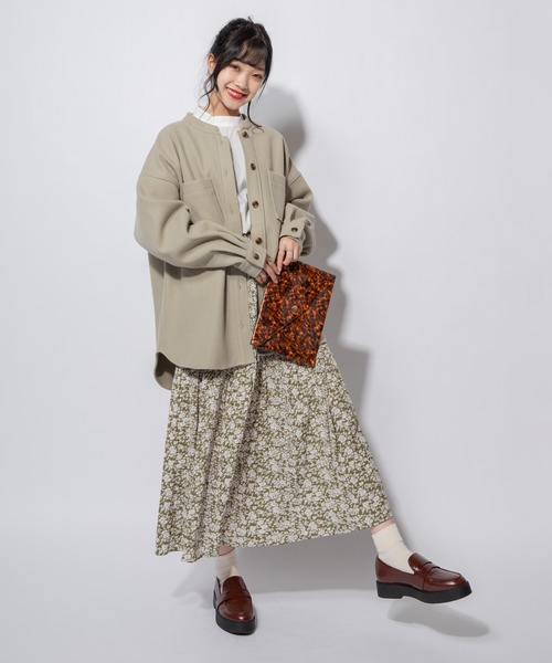 Mysa&Liina（ミーサリーナ）の「バンドカラーCPOジャケット（その他アウター・レディース・ブラウン/ミント/アイボリー/ブラック/グリーン・M）」の19枚目の写真