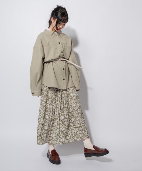 Mysa&Liina（ミーサリーナ）の「バンドカラーCPOジャケット（その他アウター・レディース・ブラウン/ミント/アイボリー/ブラック/グリーン・M）」の15枚目の写真