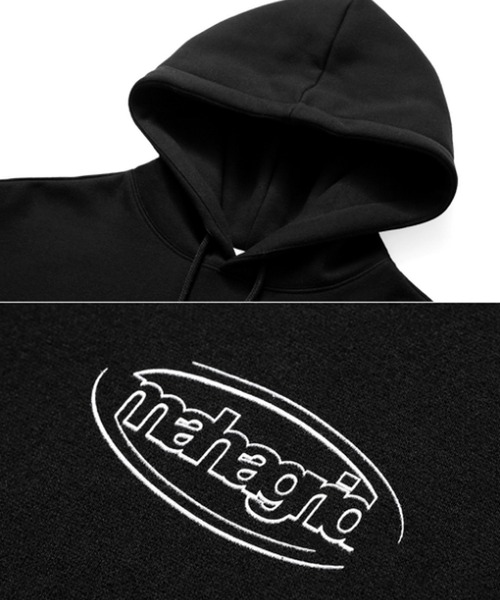 MAHAGRID（マハグリッド）の「『mahagrid/マハグリッド』OVAL LOGO HOODIE/オーバルロゴフーディー（パーカー・レディース・ブラック/ネイビー/ライトグリーン・M/L）」の18枚目の写真