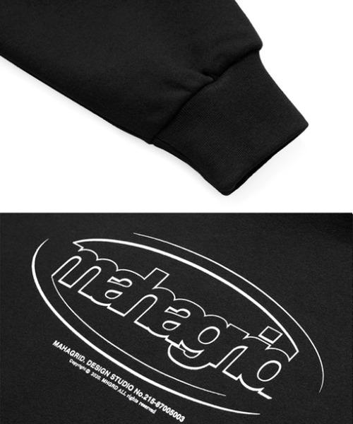 MAHAGRID（マハグリッド）の「『mahagrid/マハグリッド』OVAL LOGO HOODIE/オーバルロゴフーディー（パーカー・レディース・ブラック/ネイビー/ライトグリーン・M/L）」の19枚目の写真