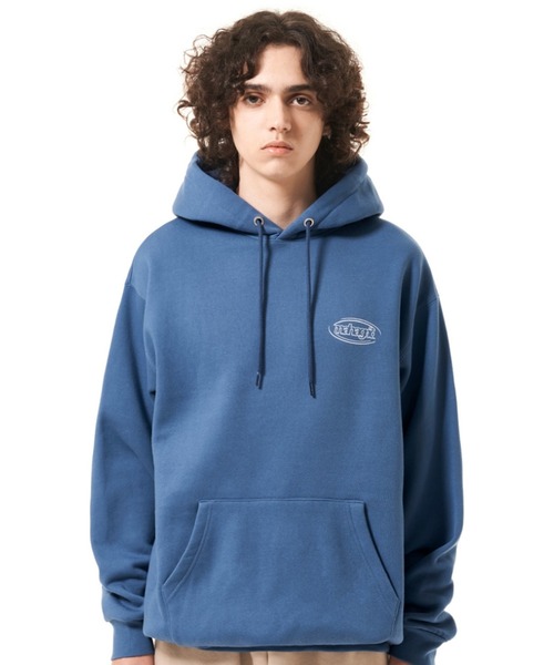 MAHAGRID（マハグリッド）の「『mahagrid/マハグリッド』OVAL LOGO HOODIE/オーバルロゴフーディー（パーカー・レディース・ブラック/ネイビー/ライトグリーン・M/L）」の14枚目の写真