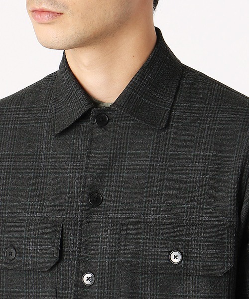 COMME CA ISM(コムサイズム)の「シャツブルゾン(ブルゾン・メンズ・グリーン/ワイン・SMALL/MEDIUM/LARGE)」の4枚目の写真