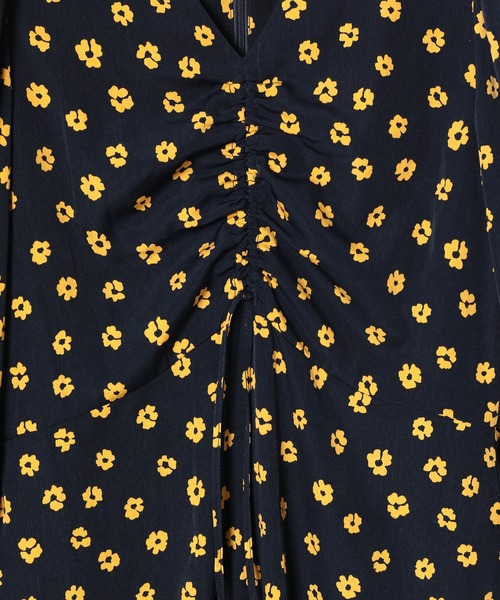 ADAM ET ROPE'（アダムエロペ）の「フロントドロストギャザーワンピース（ワンピース・レディース・ネイビー/ブルー系その他・FREE）」の14枚目の写真