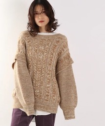 LOWRYS FARM | ＭＩＸケーブルプルオーバー　918843(ニット/セーター)