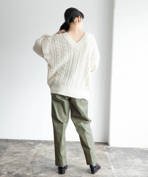 LOWRYS FARM（ローリーズファーム）の「MIXケーブルプルオーバー