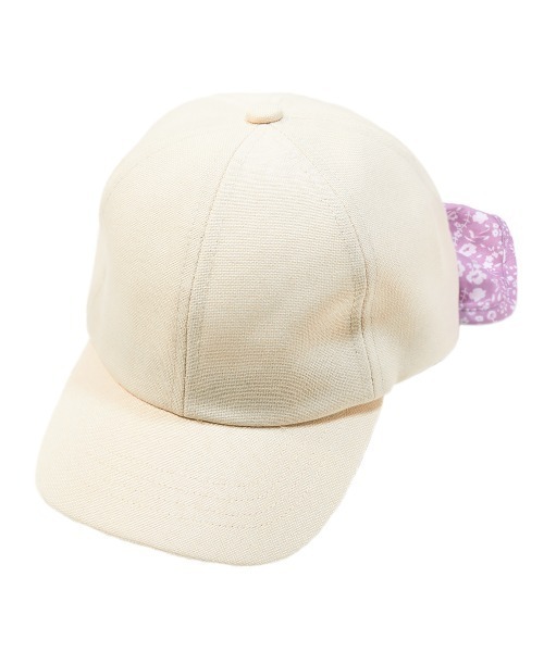 devirock（デビロック）の「ネックカバーリボンキャップ（キャップ・キッズ・キナリ/ブラック/ベージュ・52/54/56）」の10枚目の写真