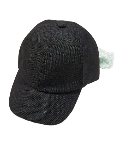 devirock（デビロック）の「ネックカバーリボンキャップ（キャップ・キッズ・キナリ/ブラック/ベージュ・52/54/56）」の11枚目の写真