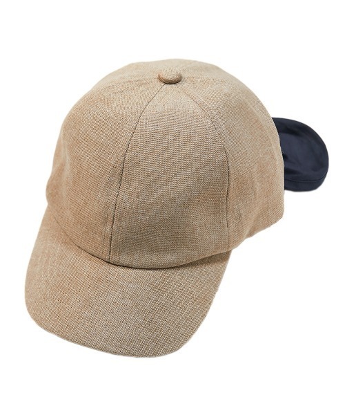 devirock（デビロック）の「ネックカバーリボンキャップ（キャップ・キッズ・キナリ/ブラック/ベージュ・52/54/56）」の12枚目の写真