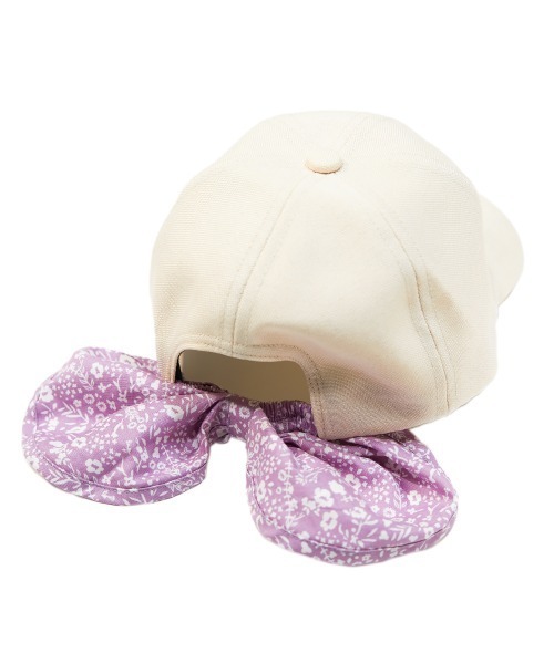 devirock（デビロック）の「ネックカバーリボンキャップ（キャップ・キッズ・キナリ/ブラック/ベージュ・52/54/56）」の9枚目の写真