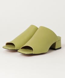 Ray BEAMS | Ray BEAMS / スクエアトゥ レザー サンダル(サンダル)