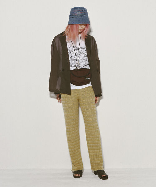 Ray BEAMS（レイビームス）の「Ray BEAMS / スクエアトゥ レザー サンダル（サンダル・レディース・ブラック/グリーン系その他2・24/24.5/23.5/25/23）」の4枚目の写真