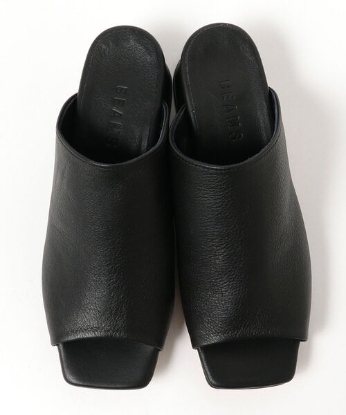 Ray BEAMS（レイビームス）の「Ray BEAMS / スクエアトゥ レザー サンダル（サンダル・レディース・ブラック/グリーン系その他2・24/24.5/23.5/25/23）」の10枚目の写真