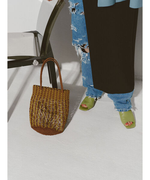 Ray BEAMS（レイビームス）の「Ray BEAMS / スクエアトゥ レザー サンダル（サンダル・レディース・ブラック/グリーン系その他2・24/24.5/23.5/25/23）」の12枚目の写真