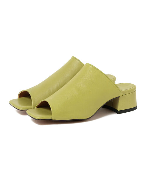 Ray BEAMS（レイビームス）の「Ray BEAMS / スクエアトゥ レザー サンダル（サンダル・レディース・ブラック/グリーン系その他2・24/24.5/23.5/25/23）」の17枚目の写真