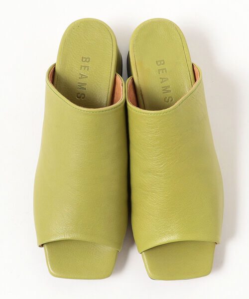 Ray BEAMS（レイビームス）の「Ray BEAMS / スクエアトゥ レザー サンダル（サンダル・レディース・ブラック/グリーン系その他2・24/24.5/23.5/25/23）」の21枚目の写真