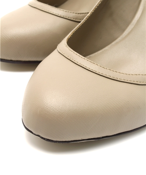 Shoes of Prey（シューズオブプレイ）の「スクエアヒールパンプス（パンプス・レディース・ベージュ・23cm）」の5枚目の写真