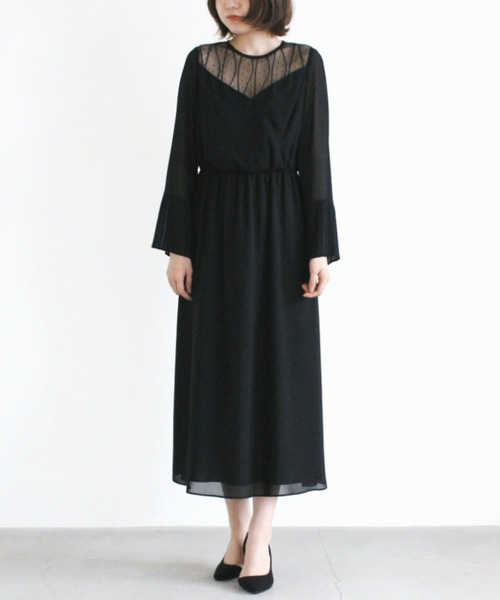kaene（カエン）の「カシュクールシフォンワンピース（ドレス）」 - WEAR