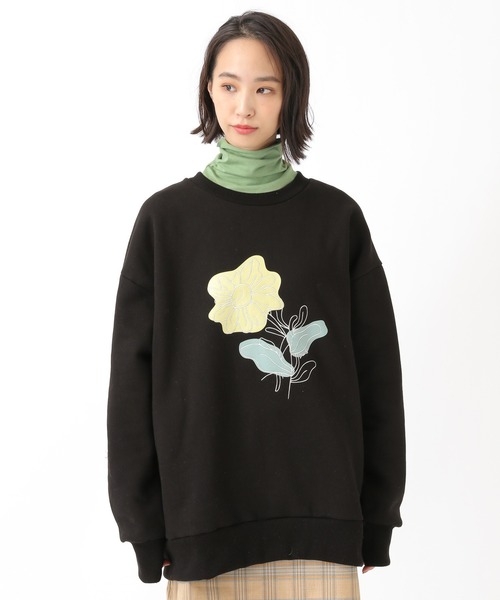DRUG WITHOUT SIDE EFFECT(ドラッグ ウィズアウト サイド エフェクト)の「DRUG WITHOUT SIDE EFFECT/DWS FLOWERプルオーバー 2932646(スウェット・レディース・ブラック・FREE)」の3枚目の写真