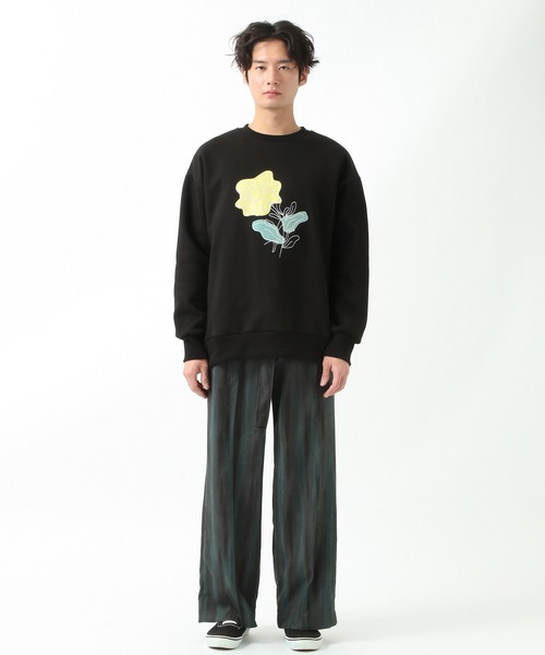 DRUG WITHOUT SIDE EFFECT(ドラッグ ウィズアウト サイド エフェクト)の「DRUG WITHOUT SIDE EFFECT/DWS FLOWERプルオーバー 2932646(スウェット・レディース・ブラック・FREE)」の6枚目の写真