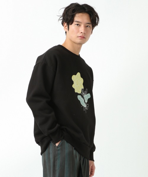 DRUG WITHOUT SIDE EFFECT(ドラッグ ウィズアウト サイド エフェクト)の「DRUG WITHOUT SIDE EFFECT/DWS FLOWERプルオーバー 2932646(スウェット・レディース・ブラック・FREE)」の7枚目の写真