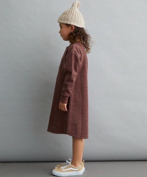 ＆yam（アンドヤム）の「ﾐﾙﾜｯﾌﾙﾜﾝﾋﾟｰｽ（ワンピース・キッズ・ホワイト/ベージュ/ブラック/ブラウン・100/110/120/130/140/150/160）」の10枚目の写真