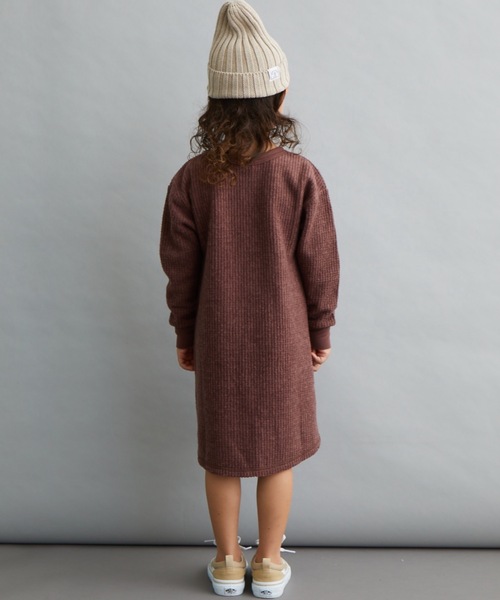 ＆yam（アンドヤム）の「ﾐﾙﾜｯﾌﾙﾜﾝﾋﾟｰｽ（ワンピース・キッズ・ホワイト/ベージュ/ブラック/ブラウン・100/110/120/130/140/150/160）」の14枚目の写真