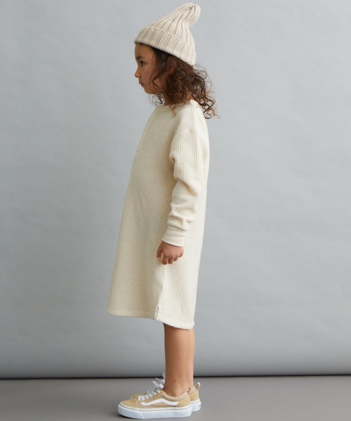 ＆yam（アンドヤム）の「ﾐﾙﾜｯﾌﾙﾜﾝﾋﾟｰｽ（ワンピース・キッズ・ホワイト/ベージュ/ブラック/ブラウン・100/110/120/130/140/150/160）」の5枚目の写真