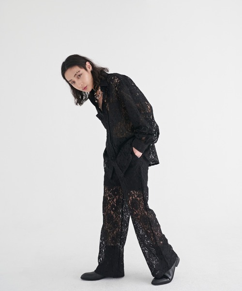 FEKETE（フェケテ）の「FEKETE MADE LACE SLACKS PANTS（SET-UP