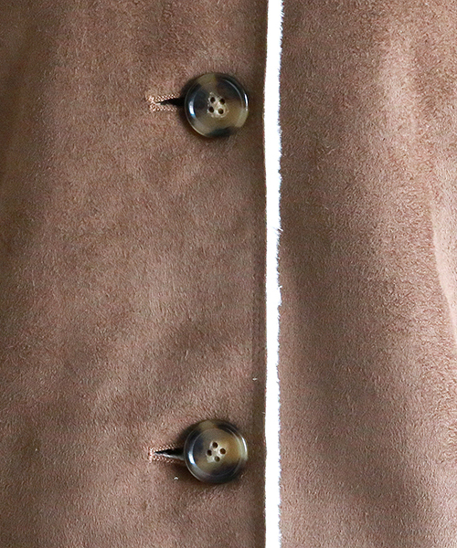 BEAMS LIGHTS Women's（ビームスライツ ウィメンズ）の「BEAMS LIGHTS / フェイクムートン フードコート（ムートンコート・レディース・グレー/キャメル・40/36/38）」の6枚目の写真