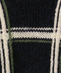 ケ*ト様 DRIES VAN NOTEN 半袖ニット チェック柄 DRIES VAN NOTEN 半袖ニット チェック柄