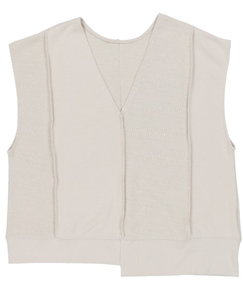 SPINNS(スピンズ)の「【2WAY仕様】切替ベスト(ベスト・レディース・カーキ/グレイッシュベージュ/ライトブルーグレー・ONESIZE)」の13枚目の写真