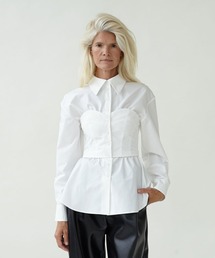 A.W.A.K.E MODE | 【A.W.A.K.E. MODE】  crset shirts top(シャツ/ブラウス)