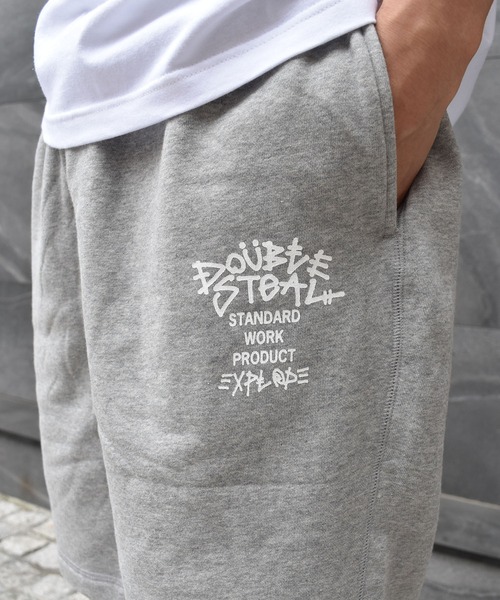DOUBLE STEAL（ダブルスティール）の「Tagging Logo Sweat Pants（その他パンツ・メンズ・トップグレー/ブラック・MEDIUM/LARGE/X-LARGE）」の3枚目の写真