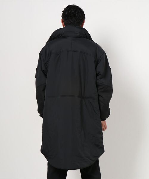 B'2nd(ビーセカンド)の「FILA×PROJECT 7 (フィラ×プロジェクト 7 ) BTS着用 中綿ロングブルゾン BM3057(ブルゾン・メンズ・ブラック・MEDIUM/LARGE)」の3枚目の写真