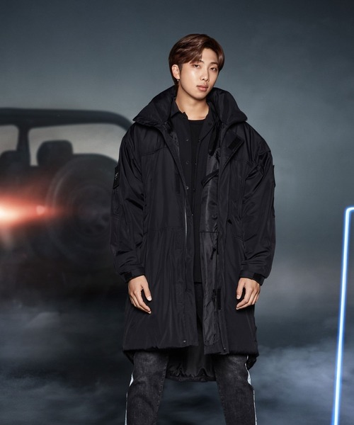 B'2nd(ビーセカンド)の「FILA×PROJECT 7 (フィラ×プロジェクト 7 ) BTS着用 中綿ロングブルゾン BM3057(ブルゾン・メンズ・ブラック・MEDIUM/LARGE)」の6枚目の写真