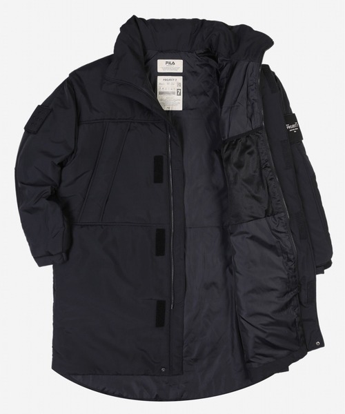 B'2nd(ビーセカンド)の「FILA×PROJECT 7 (フィラ×プロジェクト 7 ) BTS着用 中綿ロングブルゾン BM3057(ブルゾン・メンズ・ブラック・MEDIUM/LARGE)」の9枚目の写真