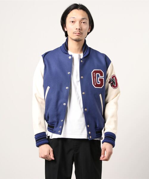 ゴールデングース　中綿　スタジャン 楽天市場】Golden Goose ゴールデングース ウール × レザー