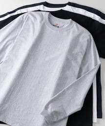 【Hanes/ヘインズ】 BEEFY LONG SLEEVE ロングTシャツ クルーネック ユニセックス /無地