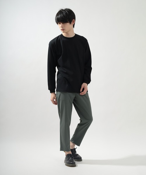 HANES(ヘインズ)の「【Hanes/ヘインズ】 BEEFY LONG SLEEVE ロングTシャツ クルーネック ユニセックス /無地(Tシャツ/カットソー・メンズ・グレー/ホワイト/ネイビー/ブラック・M/L/XL)」の15枚目の写真