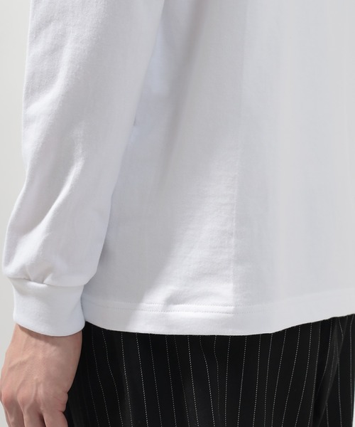 HANES(ヘインズ)の「【Hanes/ヘインズ】 BEEFY LONG SLEEVE ロングTシャツ クルーネック ユニセックス /無地(Tシャツ/カットソー・メンズ・グレー/ホワイト/ネイビー/ブラック・M/L/XL)」の9枚目の写真