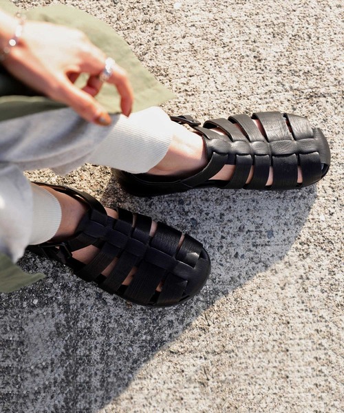 antiqua（アンティカ）の「グルカサンダル（サンダル・レディース・ブラック・L/LL/M/S）」の4枚目の写真