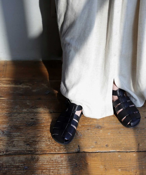 antiqua（アンティカ）の「グルカサンダル（サンダル・レディース・ブラック・L/LL/M/S）」の2枚目の写真