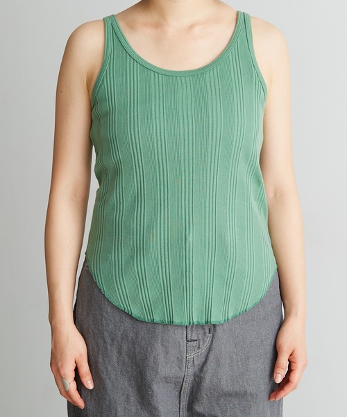 nitca（ニトカ）の「._ランダムテレコタンクトップ（タンクトップ・レディース・グリーン/ボルドー/ホワイト・FREE）」の11枚目の写真