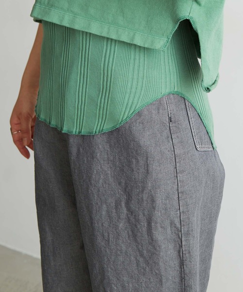 nitca（ニトカ）の「._ランダムテレコタンクトップ（タンクトップ・レディース・グリーン/ボルドー/ホワイト・FREE）」の10枚目の写真