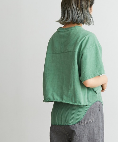 nitca（ニトカ）の「._ランダムテレコタンクトップ（タンクトップ・レディース・グリーン/ボルドー/ホワイト・FREE）」の6枚目の写真