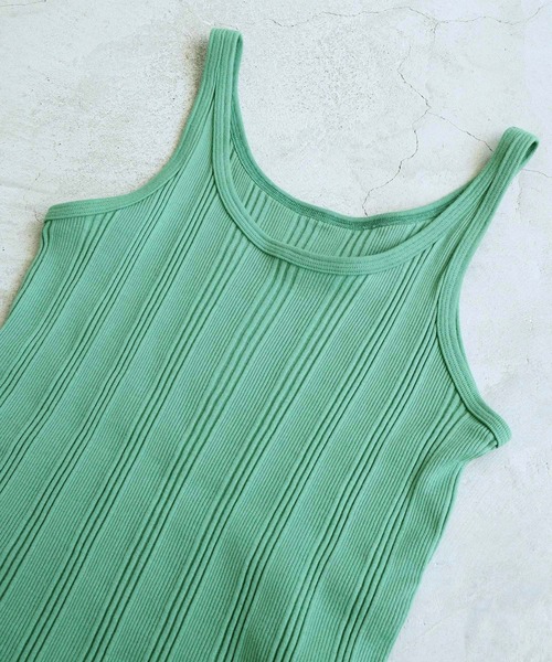 nitca（ニトカ）の「._ランダムテレコタンクトップ（タンクトップ・レディース・グリーン/ボルドー/ホワイト・FREE）」の16枚目の写真