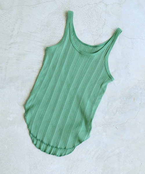 nitca（ニトカ）の「._ランダムテレコタンクトップ（タンクトップ・レディース・グリーン/ボルドー/ホワイト・FREE）」の15枚目の写真