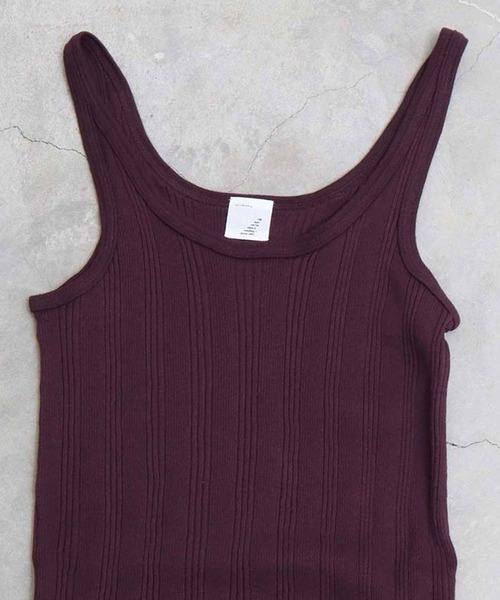 nitca（ニトカ）の「._ランダムテレコタンクトップ（タンクトップ・レディース・グリーン/ボルドー/ホワイト・FREE）」の22枚目の写真